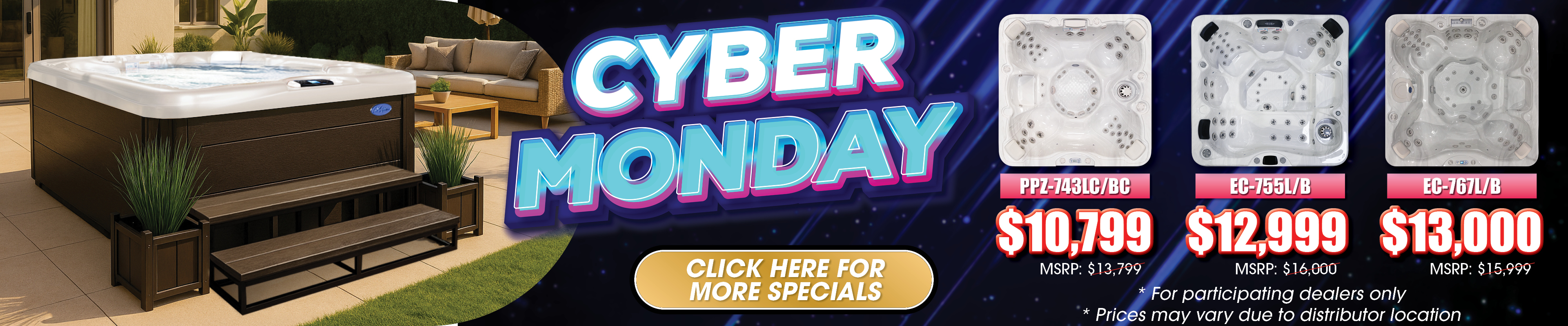 Calspas hot tub being used in a family setting - Hoover