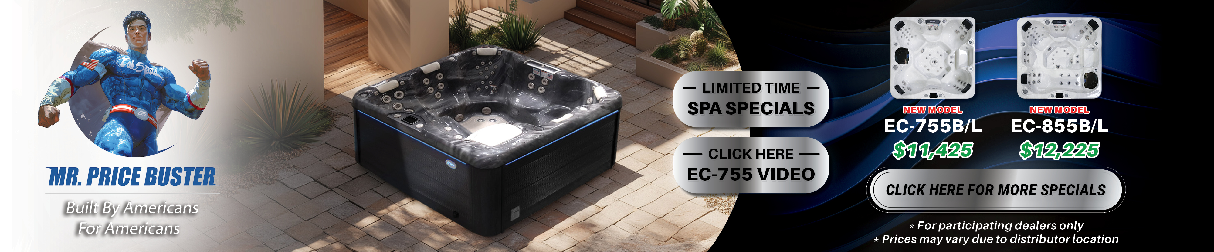 Calspas hot tub being used in a family setting - Hoover